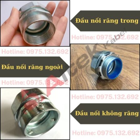 Các loại đầu nối với ống ruột gà lõi thép bọc dây điện Các loại đầu nối với ống ruột gà lõi thép bọc dây điện