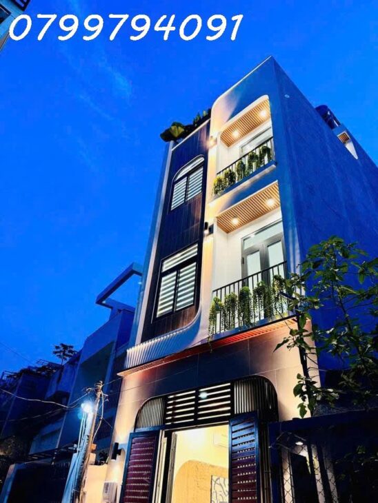 Nhà 4 Tầng Mới 100% – HXH Dương Quảng Hàm – Tặng Nội Thất