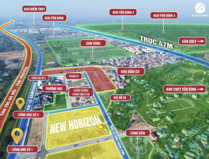 BÁN ĐẤT NỀN GIÁP SAM SUNG PHỔ YÊN – THÁI NGUYÊN CHỈ TỪ 2X TR/M2