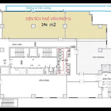Cho thuê văn phòng tại Times Tower – Lê Văn Lương DT 800m2 có cắt nhỏ từ 250m2 giá thuê chỉ 290k/m2