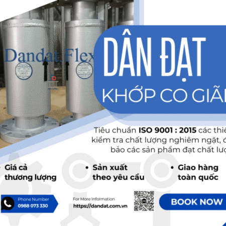 Khớp Nối Giãn Nở Nhiệt Inox, Khớp co giãn cho nồi hơi công nghiệp, Khớp co giãn dùng cho dầu truyền