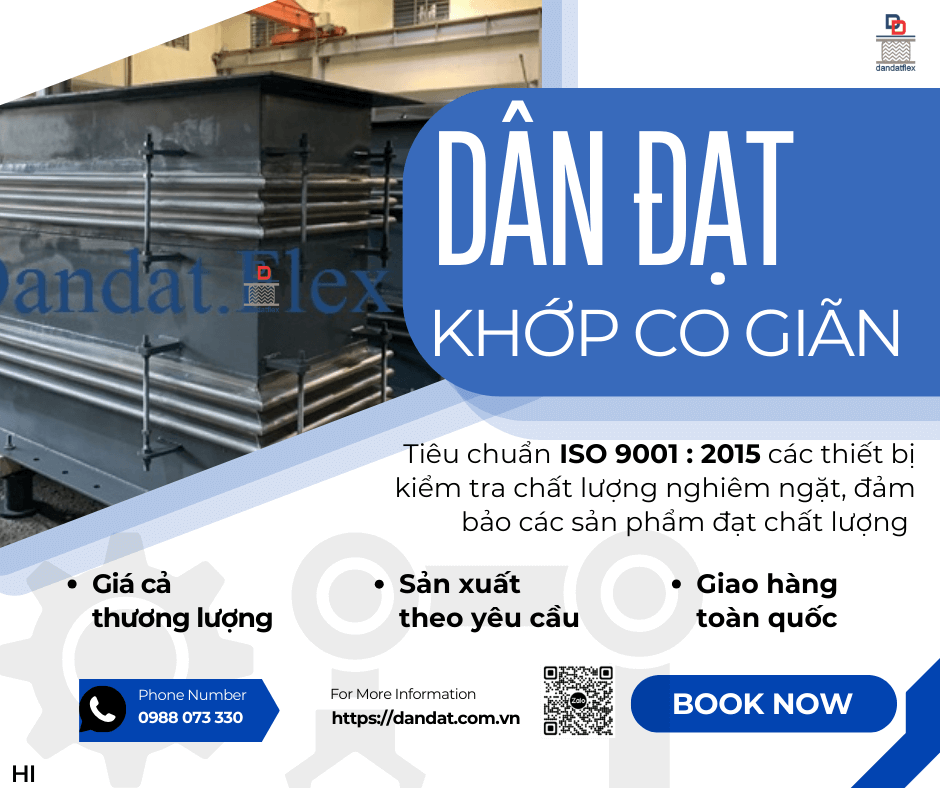Khớp Nối Giãn Nở Nhiệt Inox, Khớp co giãn cho nồi hơi công nghiệp, Khớp co giãn dùng cho dầu truyền