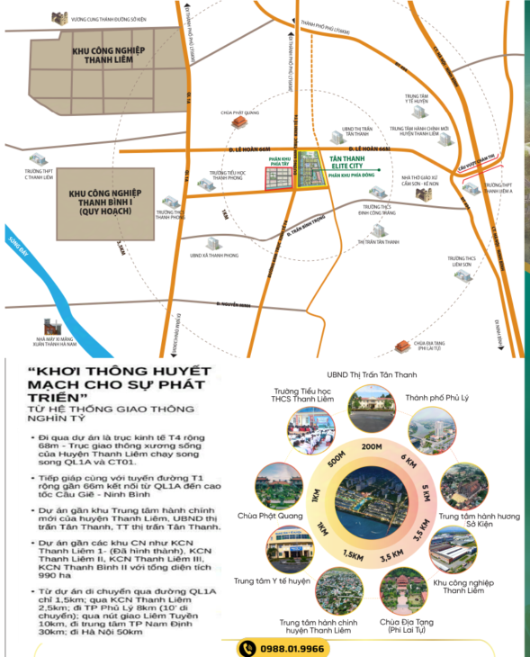 Mở bán dự án đất nền phái tây khu đô thị Tân Thanh Elite City, Hà Nam, sổ đỏ lâu dài, mặt đường