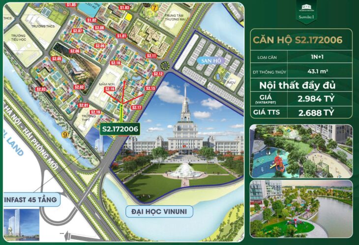 Đại lí độc quyền Vinhome mở bán Chung cư, Biệt thự, Dự án tại các Vin gần bạn nhất giá chỉ hơn 7 tỷ.