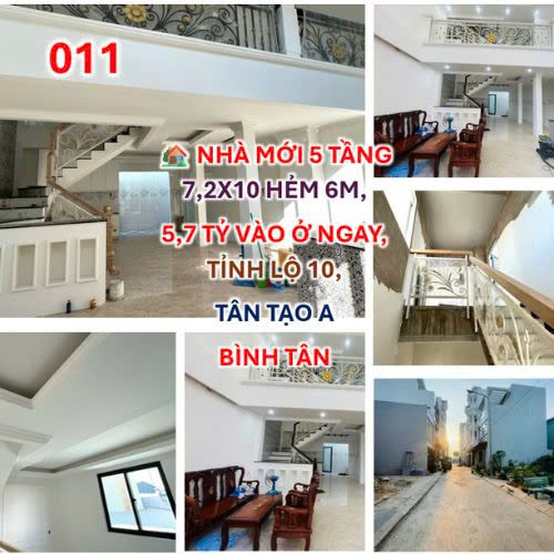 NHÀ MỚI 5 TẦNG NGUYỄN VĂN CỰ BÌNH TÂN – VỊ TRÍ VÀNG, GIÁ CHỈ 5,7 TỶ