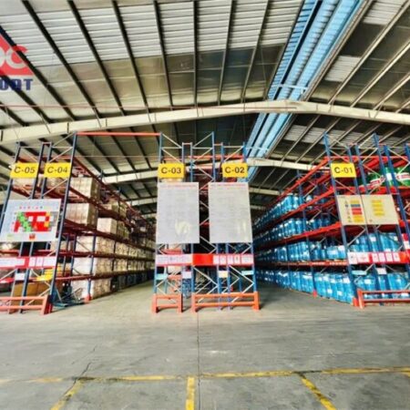 XT396 cho thuê kho chứa hàng, tiếp nhận mặt hàng hóa chất, dịch vụ vận hành tân tiến