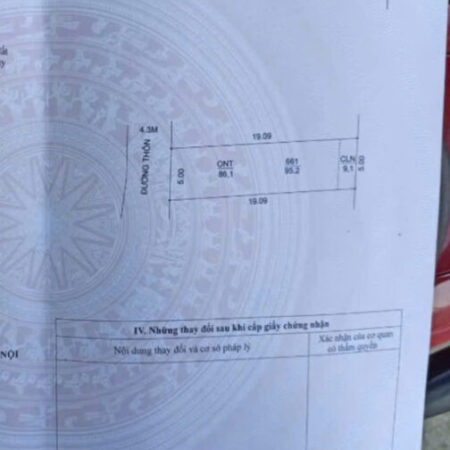 cc gửi bán 95m đât full xã đông phương yên bám ql6 đường ô tô thông