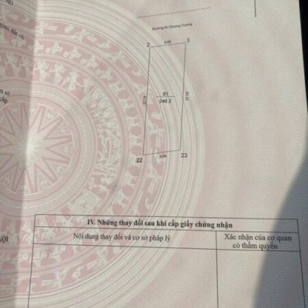 BÁN LÔ ĐẮT MẶT PHỐ AN DƯƠNG VƯƠNG 250m2 MẶT TIỀN 9M GIÁ 50 TỶ