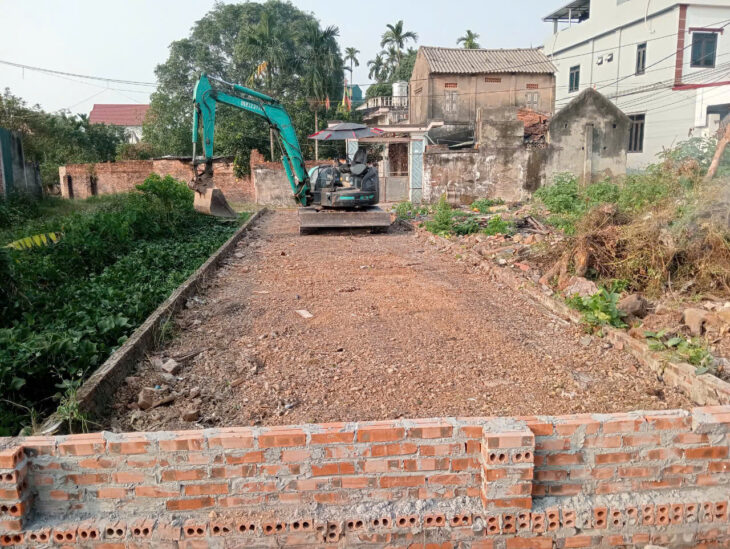 dt; 65,8m xã dại yên làn 2 tỉnh lộ 419 lô góc thoáng đường ô tô thông