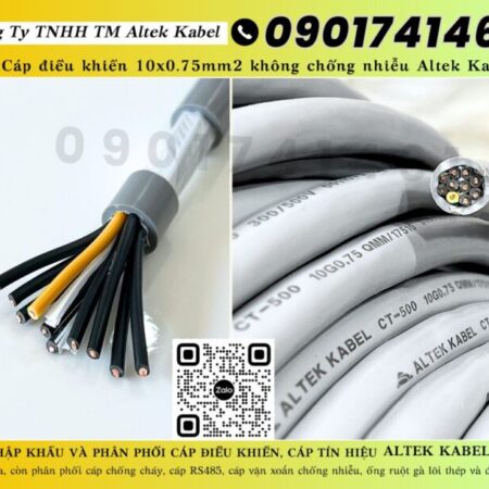 Cáp điều khiển, cáp tín hiệu 10×0.75 Cần Thơ, Long An, Đồng Tháp Cáp điều khiển, cáp tín hiệu 10×0.75 Cần Thơ, Long An, Đồng Tháp