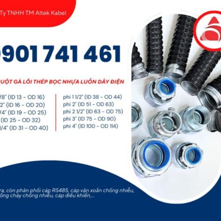 Ống ruột gà lõi thép 1 1/2 inch ( ID 38 – OD 44) Đà Nẵng, Quảng Nam, Quảng Ngãi