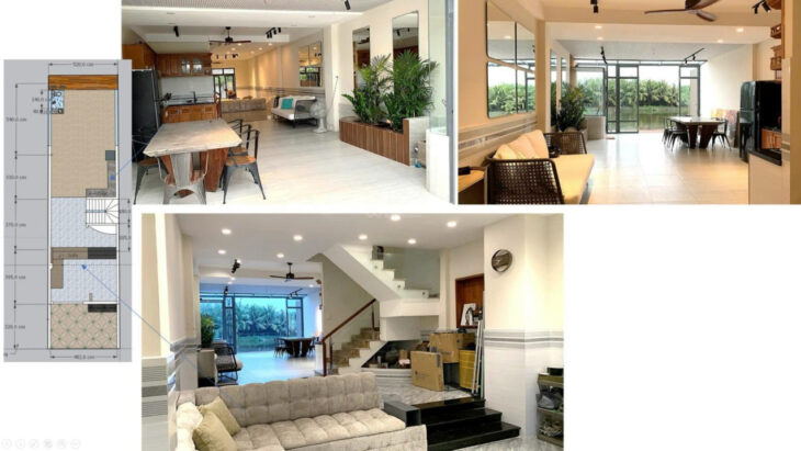 Nhà 4 tầng khu Compound riêng, view sông, công viên, sau lưng hồ nước cực Chill, full NT, chỉ 7tỷ95