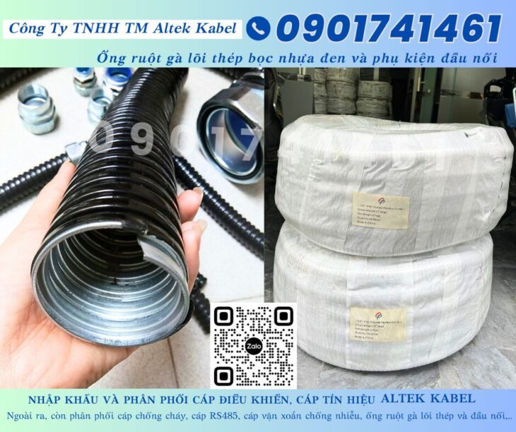 Ống ruột gà lõi thép bọc nhựa Vũng Tàu, Bình Dương, Bình Phước