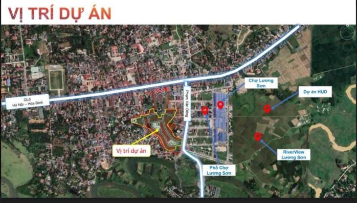 Chính chủ bán lô đất nền trung tâm hành chính Lương Sơn diện tích 92m2 giá 2,4x tỷ.
