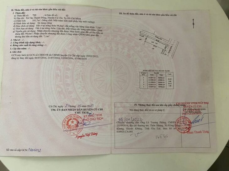 bán đất góc 2 mặt tiền xã tân thạnh đông, củ chi. dt 5x20m full thổ cư