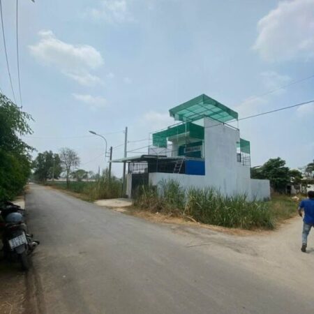 bán đất góc 2 mặt tiền xã tân thạnh đông, củ chi. dt 5x20m full thổ cư