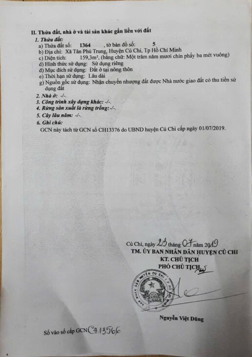 bán đất tân phú trung củ chi dt 5x32m full thổ cư