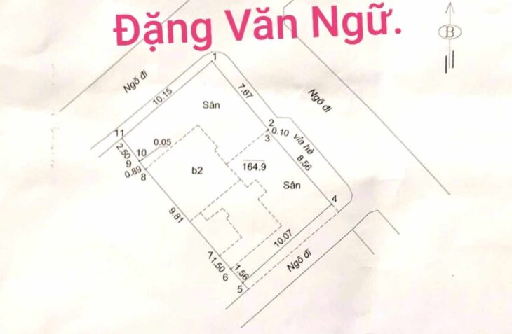 ⚜️ NHÀ PHỐ ĐẶNG VĂN NGỮ, ĐỐNG ĐA, LÔ GÓC 2 MẶT NGÕ Ô TÔ TRÁNH, 95M2 4T MT 9.5M, CHỈ 28 TỶ ⚜️