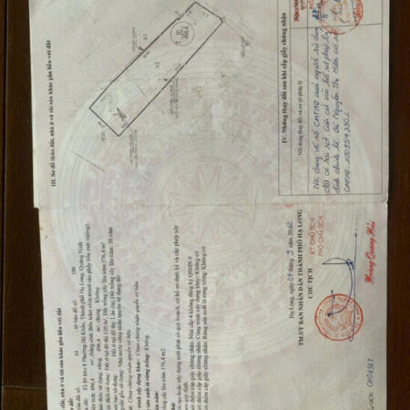 Bán lô đất mặt đường chính quốc lộc 18 đồn điền phường hà khẩu TP Hạ Long Quảng Ninh.