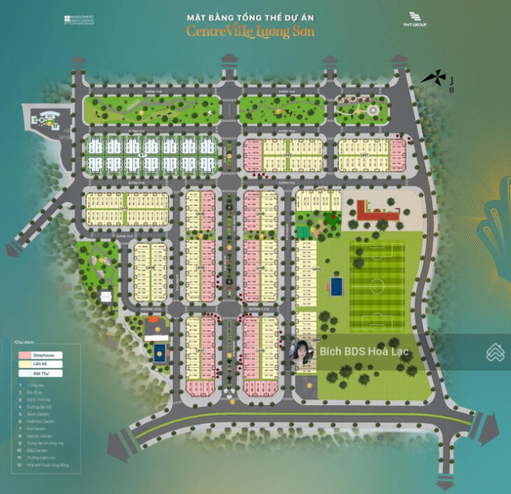 Siêu phẩm đất vàng Centreville Lương Sơn tiềm năng sinh lời cực lớn, trung tâm thị xã Lương Sơn