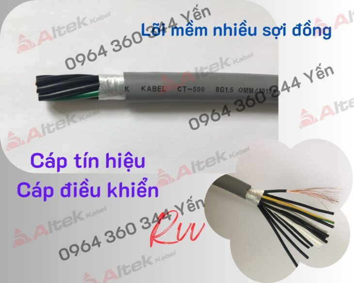 Cáp điều khiển nhiều lõi 30×0.5mm CU/PVC/PVC