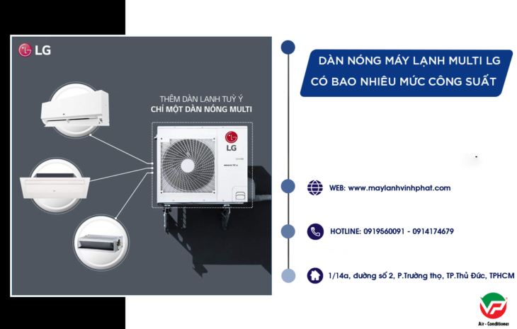 Máy lạnh MULTI LG giải pháp 1 dàn nóng kết nối 5 dàn lạnh