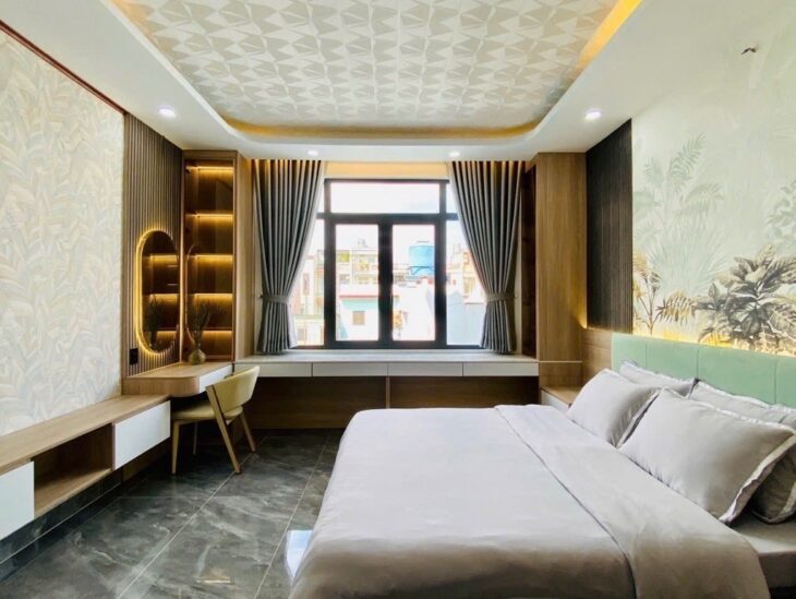 SIÊU PHẨM 5 TẦNG – XE HƠI NGỦ TRONG NHÀ – THANG MÁY XỊN XÒ – FULL NỘI THẤT – NHÀ THIẾT KẾ SIÊU