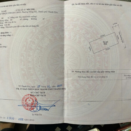 BÁN ĐẤT PHƯỜNG ĐÔNG HẢI CHƯA ĐẾN 2 TỈ