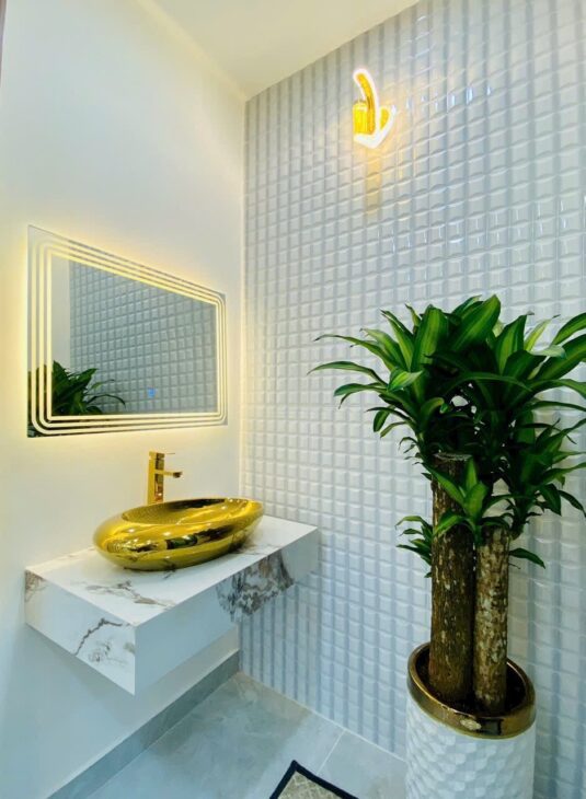 NHÀ MẶT TIỀN ĐƯỜNG SỐ 1 -PHƯỜNG 13 – GÒ VẤP – XE HƠI NGỦ TRONG NHÀ – THIẾT KẾ HIỆN ĐẠI – 3 PHÚT RA