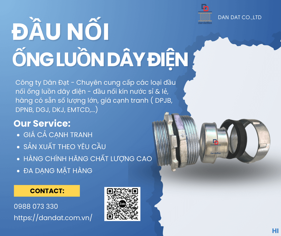 Đầu nối ống luồn dây điện, Phụ kiện ống luồn dây điện, Ống luồn dây điện bọc nhựa bọc lưới inox