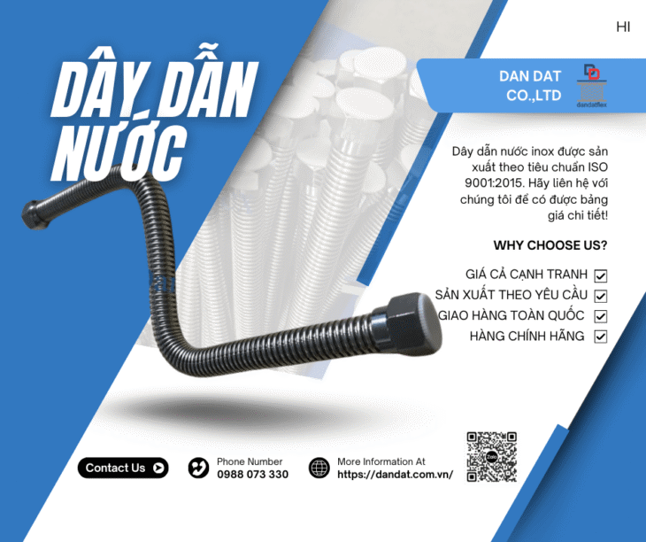 Dây Dẫn Nước Bình Nóng Lạnh| Dây dẫn nước inox 304, Dây cấp bình nóng lạnh chịu nhiệt chịu áp