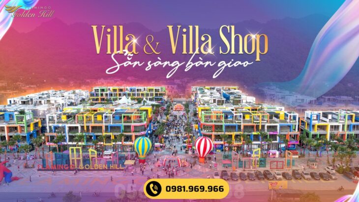 Chỉ 5,8tỷ sở hữu VillaShop Flamingo Golden Hill Hà Nam, mặt QL21A & đường bộ song hành 6 làn xe,
