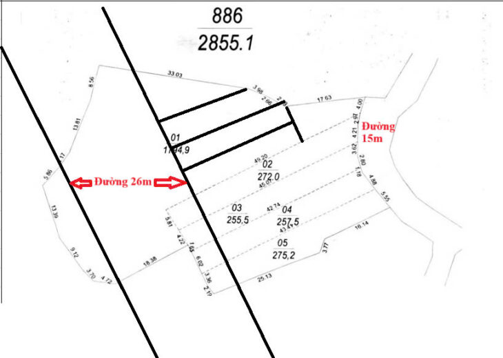 Bán đất 260m2 đón đầu quy hoạch mở đường 26m TDP MỊN TO – phường Trù Hựu- thị xã Chũ, Bắc Giang