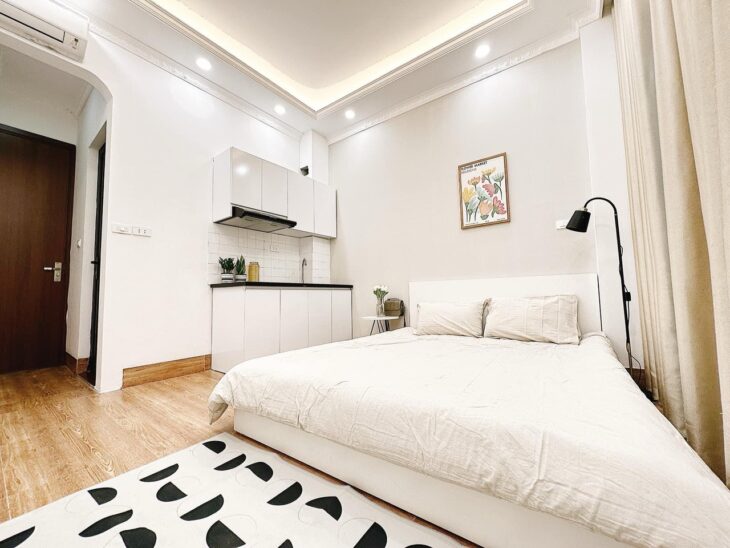 Chung cư mini Ngọc Lâm-Nguyễn Văn Cừ, 115m x 7 tầng, mặt tiền 6.5m, 18 phòng khép kín, dòng tiền