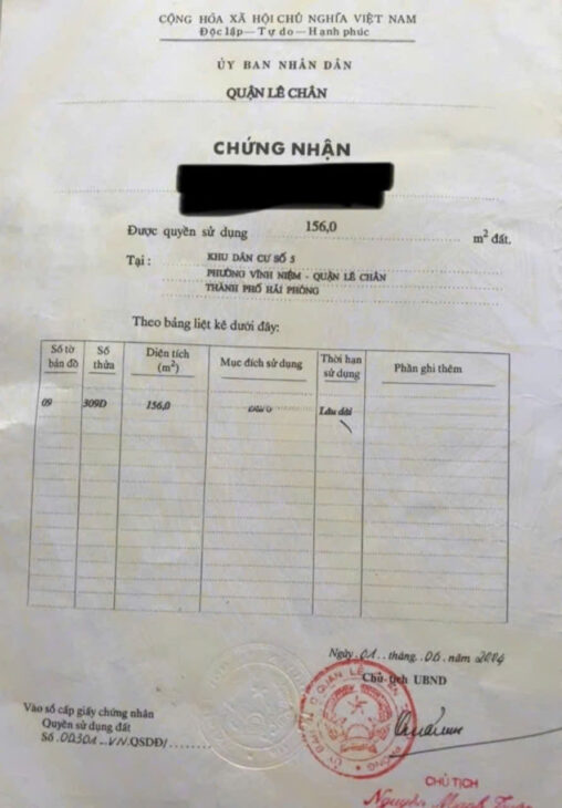 Mặt đường 633 Thiên Lôi, 156m, ngang 4.4, đường 15m, Giá 68 tr/m, sát Hoàng Huy