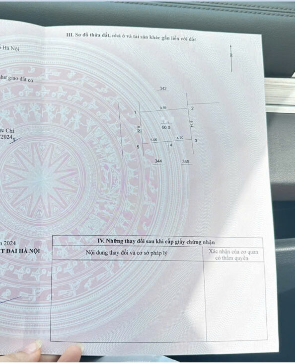 Bán lô đất đẹp gần khu CNC Hoà Lạc ôtô tận cửa thông bốn phía 60M nhỉnh 1tỷ