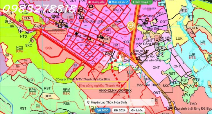 Đất nền thị trấn Ba Hàng Đồi, Lạc Thủy. Cách đường mòn 30m, cách An Phú 1km