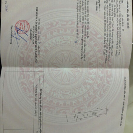 GIÁ DT TẠI TÂN LƯƠNG HIỀN NINH DT 102 M CO 75 M TC