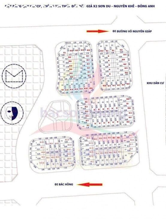 Bán đất dự án,đất đấu giá X2 Sơn Du Nguyên Khê,Đông Anh-View vườn hoa,giá tốt nhất