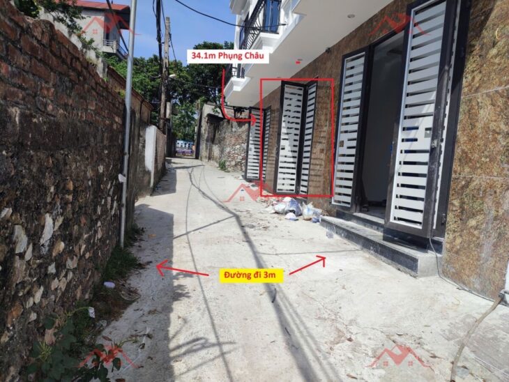 GIÁ 2,550 TỶ NHÀ TẠI PHỤNG CHÂU-CHƯƠNG MỸ D/T:34,1M