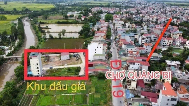 Đấu giá xã Quảng Bị, Chương Mỹ, Hà Nội, phân lô, vỉa hè, ô tô tránh, 75m2, giá đầu tư