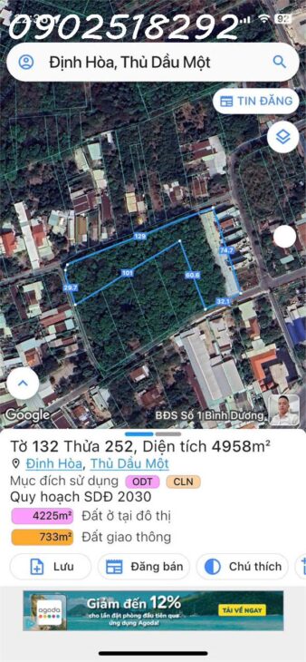 Cho thuê 9.000m2 Đất đẹp kế Thành Phố Mới Bình Dương