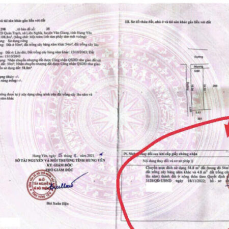 SIÊU PHẨM TRỤC CHÍNH CỰC HIẾM 2 LÔ LIỀN NHAU FULL THỔ CƯ, TẠI CD QUÁN TRẠCH – LIÊN NGHĨA – VĂN