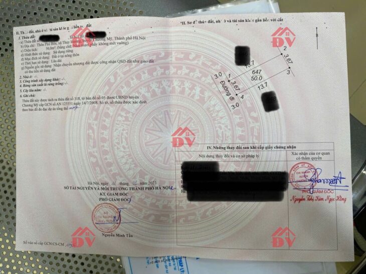 SIÊU PHẨM GIÁ 2 TỶ ĐẤT TẠI THỤY HƯƠNG-CHƯƠNG MỸ D/T:50M