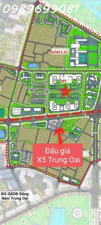 Bán đất đấu giá X5 Trung Oai, Tiên Dương , Đông Anh 72m2 _ Mặt đường Cao Lỗ