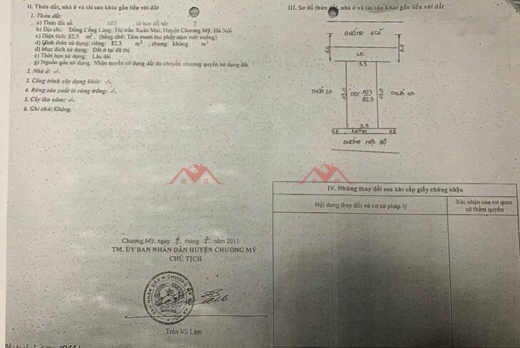 SIÊU PHẨM GIÁ 3,9 TỶ ĐẤTTẠI TT XUÂN MAI-CHƯƠNG MỸ D/T:82,5M
