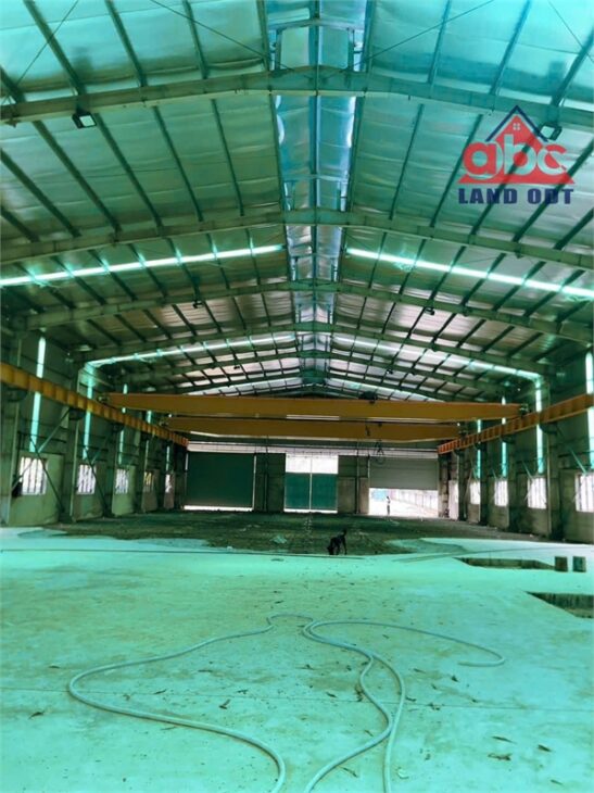 X134 bán nhà xưởng Kiên Cố. khung kèo cột lớn. an toàn SX cơ khí. dàn cầu trục 10t