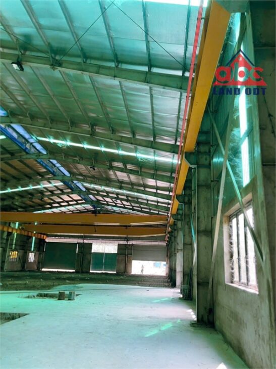 X134 bán nhà xưởng Kiên Cố. khung kèo cột lớn. an toàn SX cơ khí. dàn cầu trục 10t