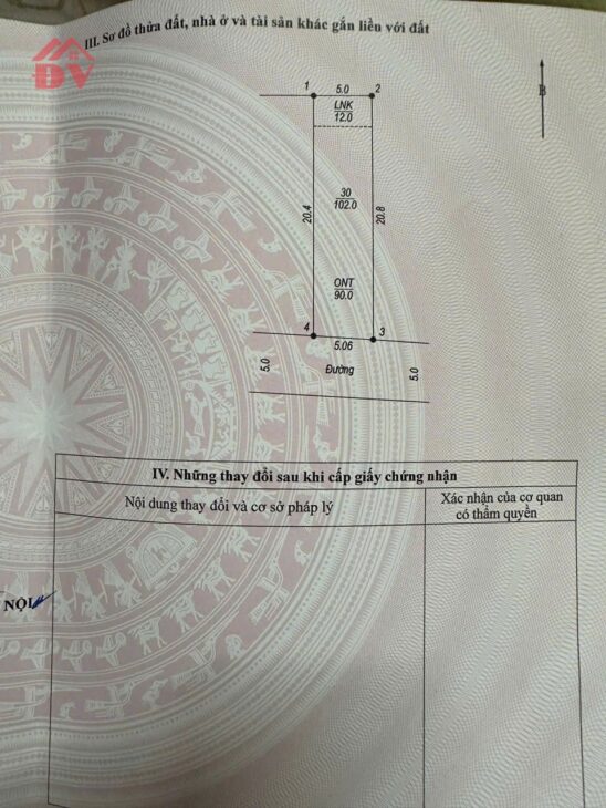 SIÊU PHẨM GIÁ 1,750 TỶ ĐẤT TẠI THỦY XUÂN TIÊN-CHƯƠNG MỸ D/T:102M