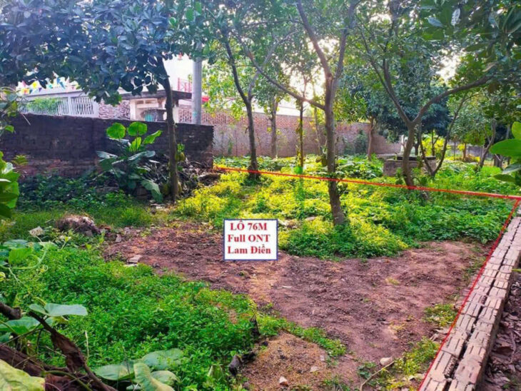 trung tâm xã lam điền DT ; 76m full thổ giáp quận hà đông đường ô tô thông